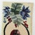 Vintage Portrait Needlework Vertical Textile Art Tropical Botanical Profile With Floral Motif For Sale - Image 4 of 8