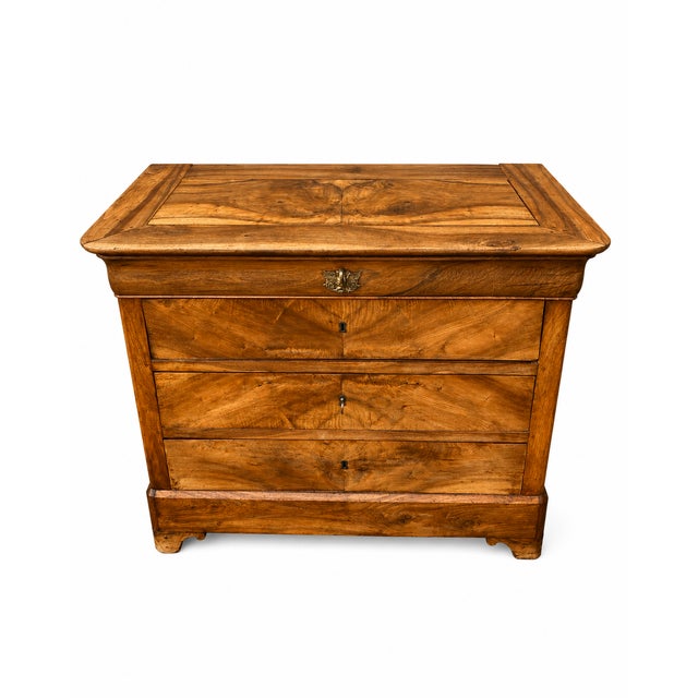 19th Century Louis Philippe Walnut Chest of Drawers, 1890s For Sale - Image 10 of 10