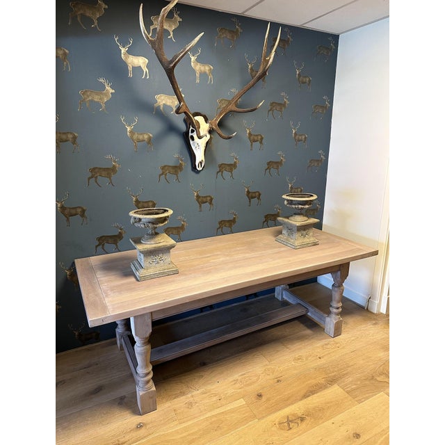 Vintage English Farmhouse Table, 1990s For Sale - Image 12 of 15