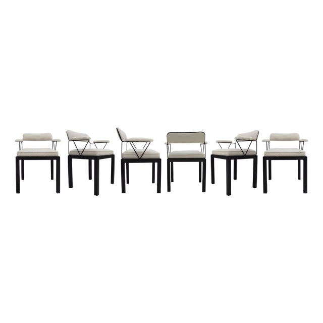 Italian Lodge Chairs by Ettore Sottsass, 1986, Set of 6 For Sale