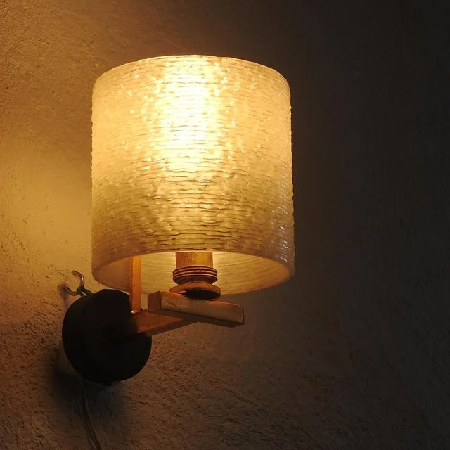 Mid-Century Modern Sconces by Jean Gandelin, France, 1960s, Set of 2 For Sale - Image 4 of 11