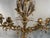 Rococo Large Mid 20th Century Italian Gilt Tole Candelabra Style Sconce With Crystals For Sale - Image 3 of 17
