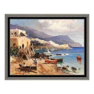 Mid 20th Century Sandy Harbor, Claudio Simonetti For Sale