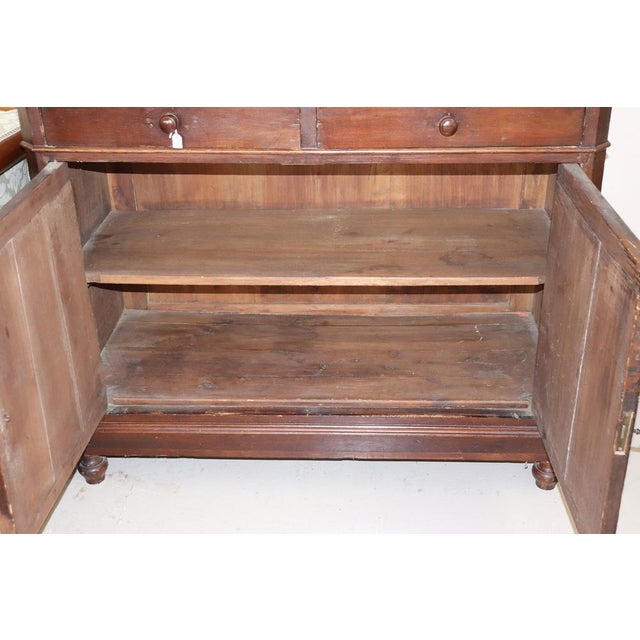 Sideboard in Walnut Veneer, 19th Century For Sale - Image 3 of 11