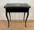 Chinese Black Lacquer Games Table with Hand-Painted Floral Decoration For Sale - Image 10 of 18