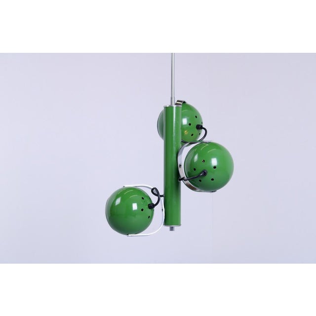 Adjustable Green Eyeball Pendant Lamp from Herda, 1970s For Sale - Image 13 of 18