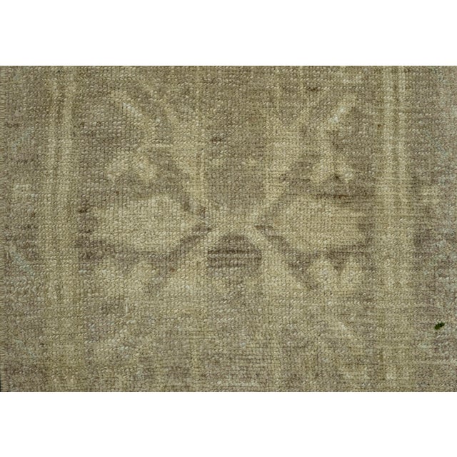 Turkish Mini Rug Oriental Hand Knotted Vintage Rug 1'6" x 3'1" #16576 For Sale - Image 4 of 8