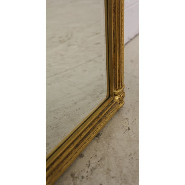 Gold Italian Design Gold Gilt Decorated Mirror For Sale - Image 8 of 13