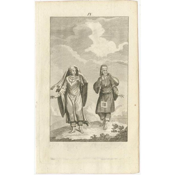 Niebuhr, Arabian Costumes, 1780, Prints, Set of 5 For Sale - Image 4 of 7