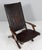Ecuadorian lounge chair by Angel Pazmino for Meubles de Estilo. Solid teak, backrests and seat in brown saddle leather...