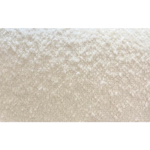 Contemporary Ivory Wool Boucle Upholstered Queen Bed Headboard by Jenni Kayne For Sale - Image 3 of 9