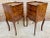 French Nightstands in Walnut with Flowers Marquetry and Bronze, 1940s, Set of 2 For Sale - Image 8 of 11