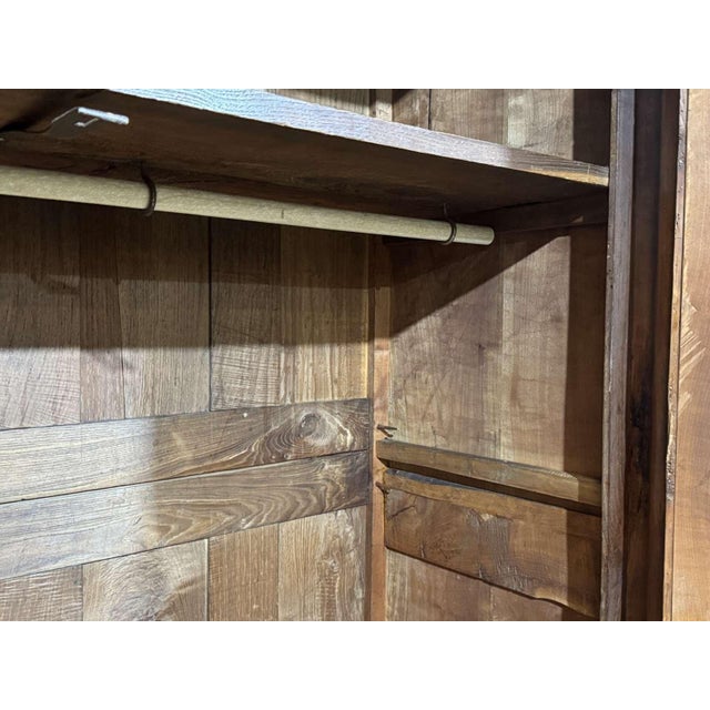 19th Century Empire Cherrywood Wardrobe For Sale - Image 12 of 16