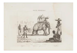 Unknown, French Indian Costume, Lithograph, 19th Century