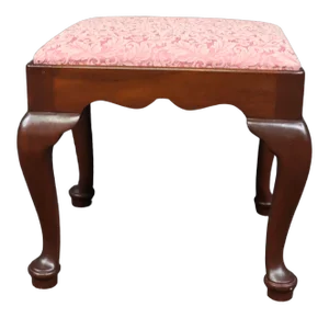 Queen Anne Style Mahogany Footstool