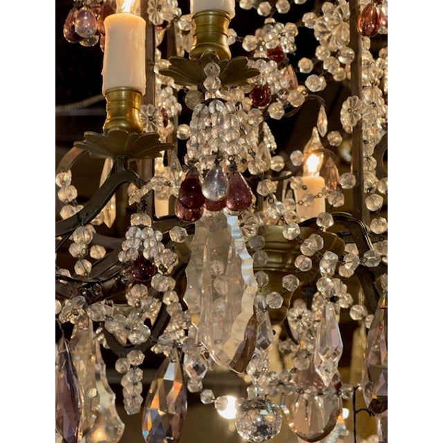 19th Century French Iron Chandelier For Sale - Image 5 of 7