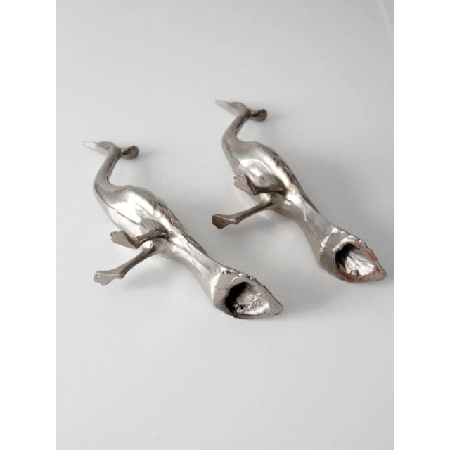 Mid-Century Peacock Figurines Pair For Sale - Image 10 of 11