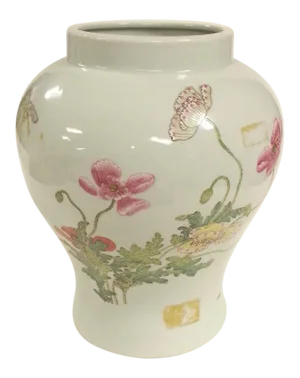Lotus Design Famille Rose Temple Jar