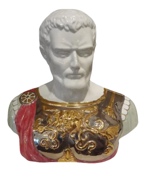 1940's Vintage Italian Glazed Ceramic Bust by Santa Maria