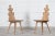 Set of 19th Century Swiss Elm Hall Chairs, 1890s For Sale - Image 3 of 12