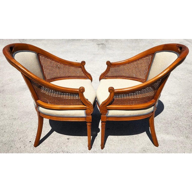 1960s Vintage French Regency Chairs Pair For Sale - Image 5 of 12