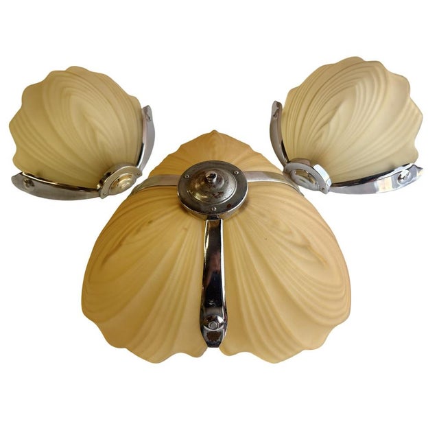 Vintage Art Deco Wall Lights, 1930s, Set of 3 For Sale - Image 14 of 14