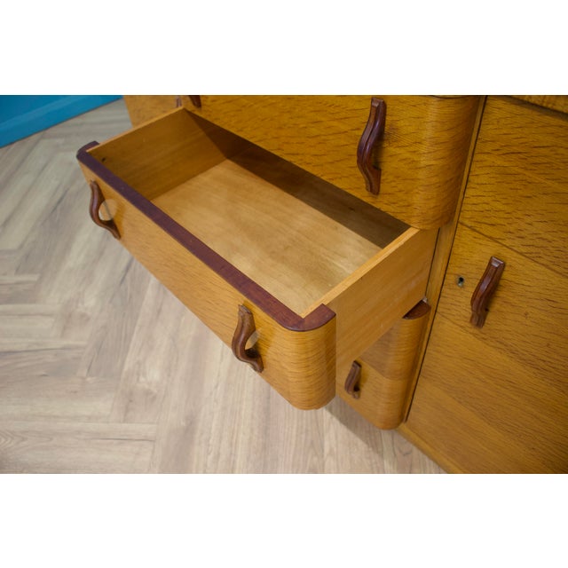 Brown Art Deco Buffet, 1940s For Sale - Image 8 of 12