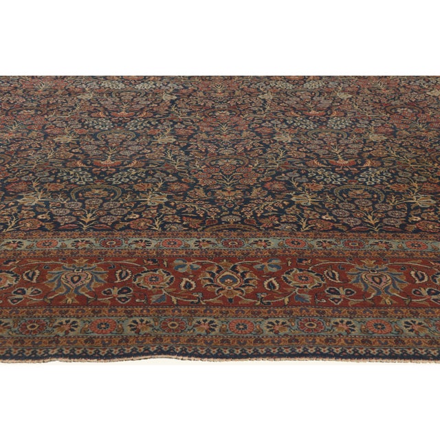 Antique Persian Kashan Rug, 10'01 X 13'04 For Sale - Image 4 of 10