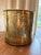 Mid 19th Century Vintage Hammered Brass Cache Pot Planter With French Style Ribbon & Leaf Motif For Sale - Image 5 of 9