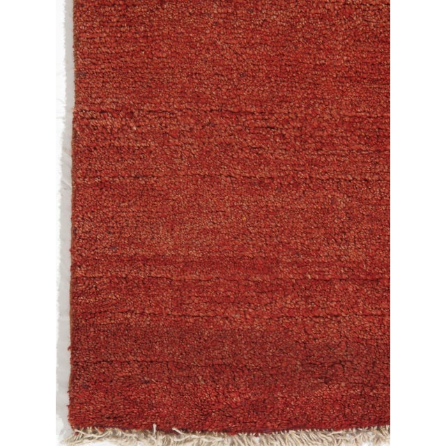 1980s Vintage Hand-Knotted Persian Gabbeh Runner 2'11" X 8'3" For Sale - Image 5 of 5