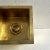 Not Yet Made - Made To Order Farmhouse Country Square Brass Hammered Finish Drop-In Sink & Brass Drain For Sale - Image 5 of 10