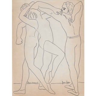 1955 James Bone Dance Movement Drawing For Sale