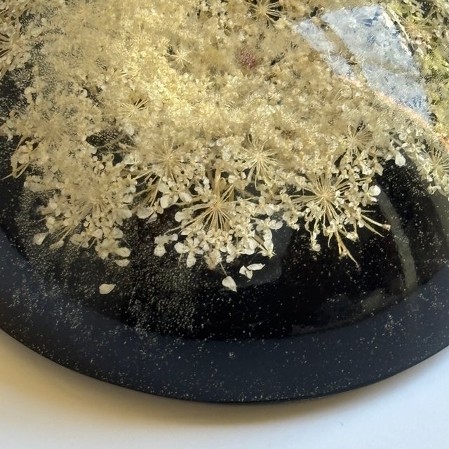 Plastic Mid-20th Century Signed William Rolfe Botanical Resin Paperweight For Sale - Image 7 of 15