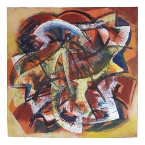 Norbert Louis, Gelb, 2000, Tempera on Cardboard