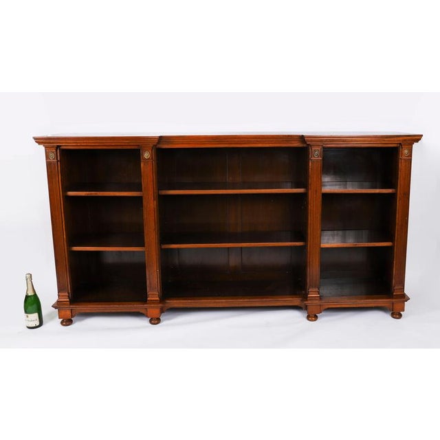 Antique Victorian Ormolu-Mounted Walnut Open Bookcase, 19th Century For Sale - Image 15 of 16