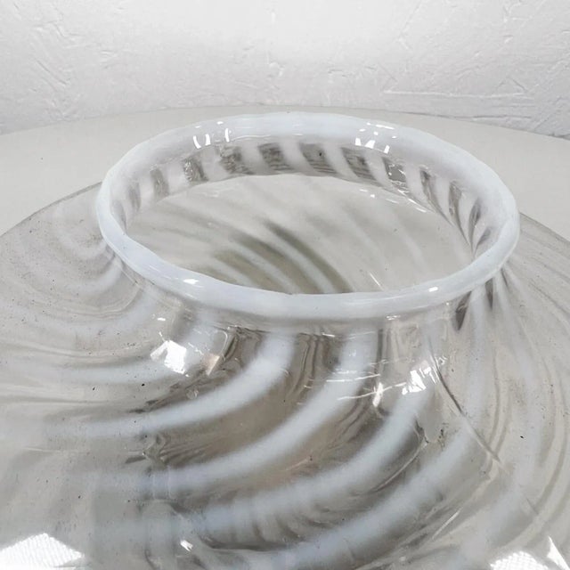 Mid-Century Modern 1960s Swirled Art Glass Modern Vase For Sale - Image 3 of 6