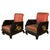 Textile 1920s Pair of Hand-Painted Chinoiserie Armchairs For Sale - Image 7 of 7
