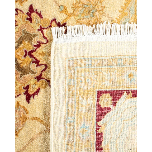 2000 - 2009 Mogul, One-of-a-Kind Hand-Knotted Area Rug - Ivory, 6' 1" x 9' 1" For Sale - Image 5 of 8