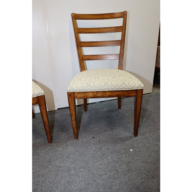 Ethan Allen Tango Country Style Ladderback Dining Chairs Set of 4