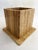 Beige Vintage Square Travertine Planter, 1970s For Sale - Image 8 of 11