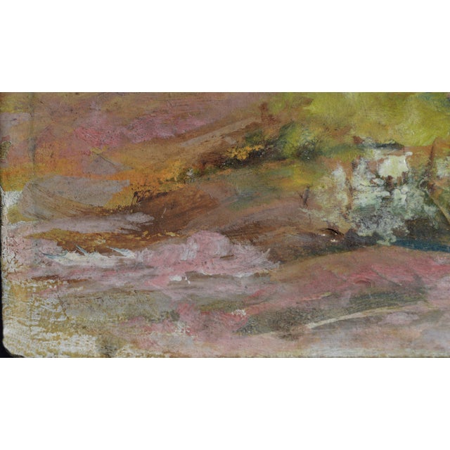 Vintage Vibrant Taos New Mexico Desert Painting For Sale - Image 4 of 6