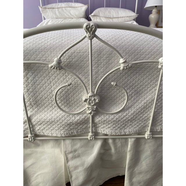 Brass Beds of Virginia White Cast Iron Queen Canopy Bed Chairish