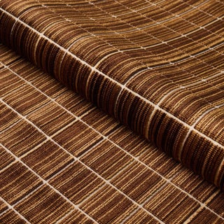 SAMPLE - Schumacher Corneille Velvet Fabric In Mocha For Sale