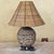 Early 21st Century Vintage Natural Rattan Woven Table Lamp With Matching Basket Weave Shade For Sale - Image 5 of 18