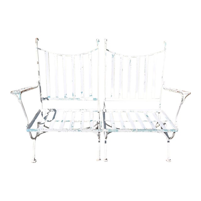 1960s Woodard Andalusian Right and Left Armchair For Sale