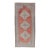 Vintage Turkish Oushak Gallery Runner in Coral, Grey, Green, Lavender, Yellow For Sale