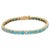 This is part of Chairish’s Fine Jewelry assortment. This Turquoise Tennis Bracelet Tennis Bracelet in 18K gold showcases...