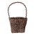 Mid 20th-Century Rustic Chic Handwoven Natural Willow Wall Pocket For Sale