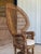 Vintage Mid-Century Bohemian Wicker & Rattan Peacock Fan Chair For Sale - Image 10 of 12