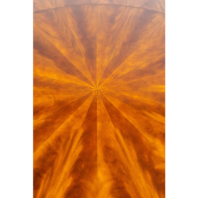 Maitland-Smith Round Dining Room Table With Perimeter Leaves For Sale - Image 16 of 18